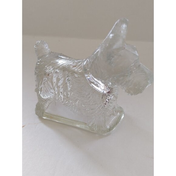 Federal Glass Scottie Dog Figurine Scottish Terrier Candy Container 1940-1950 - Picture 7 of 8